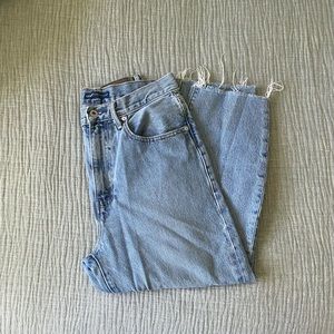 Levi’s barrel crop jeans